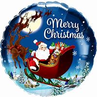 18" Merry Christmas Santa